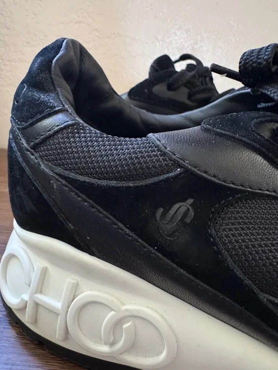 Jimmy Choo Black Raine Sneakers - Picture 6 of 8